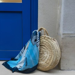 Foulard Bleu Atlantique | Shoru Studio