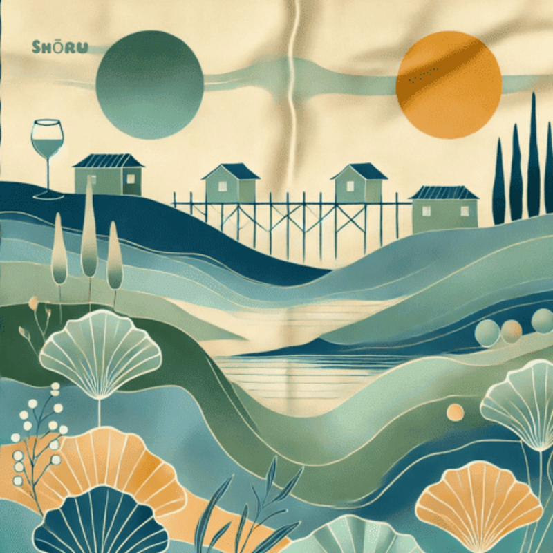 Foulard Cabanes Couleur | Shoru Studio