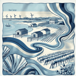 Foulard Bleu Atlantique | Shoru Studio